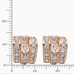 золотые серьги с цирконом  17098120